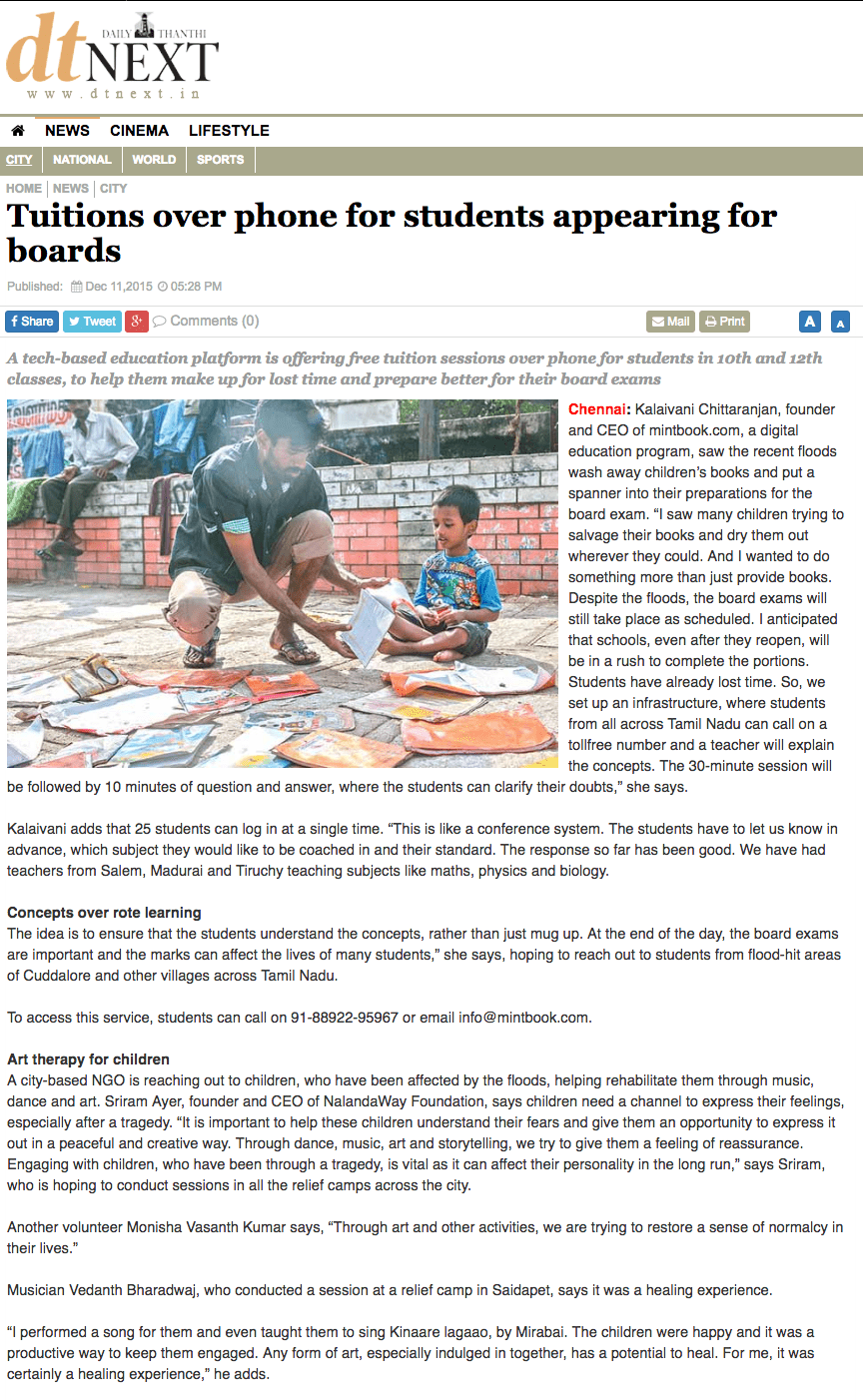 Tuition Over Phone for Students